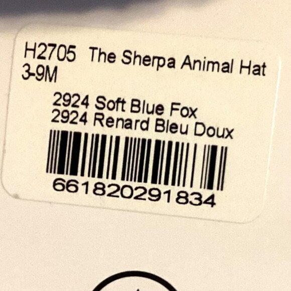 NWT Kombi Kids Toddlers The Sherpa Animal Knit Blue Hat Winter Beanie Warm - Picture 4 of 5
